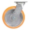 Vestil Polyurethane Swivel Caster 8 In. Diameter x 2 In. Width 1250 Lb. Capacity Butterscotch/Silver CST-F34-8X2SI-S - alternate 10